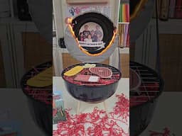 Father's Day gift basket idea from Dollar Tree! DIY BBQ GRILL! #shorts