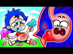 There's a Monster in My Tummy 😲 Bubbly Tummy Songs🚫🍰🍨🍦🍧 Kids Karaoke Songs