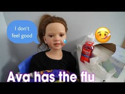 Reborn doll Ava has a cold Evening Routine Reborn RP videos