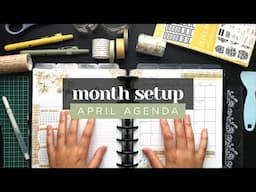 APRIL PLAN WITH ME :: Monthly Agenda Planner Setup