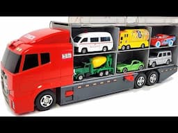 13 Type Cars Tomica ☆ Tomica opening and put in big Okatazuke convoy!