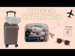 Koffer inpakken