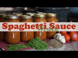 Herbed Spaghetti Sauce Canning Recipe for Beginning Canners