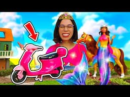 A Sereia Chegou de Patinete Rosa! 🛵🐴 Vídeo para Meninas
