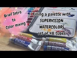 Filling a Palette with the SUPERVISION Set of 48 Plus a Coupon and a Brief Intro to Color Mixing