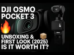 🔥 DJI Osmo Pocket 3 Unboxing & First Look (2025) – Is It Worth It? 📦🎥