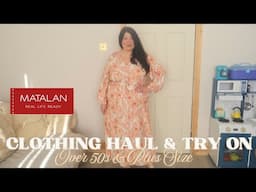 👗OVER  50s PLUS SIZE FASHION HAUL & TRY ON | MATALAN