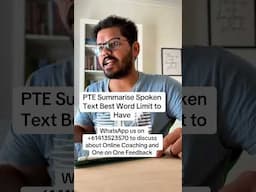 PTE Summarise Spoken Text Best Word Limit to Have | M and MM PTE NAATI