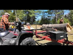 809 Splitting BIG Pine? Enter Eastonmade AXIS Wood Splitter. Firewood   4K
