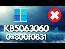 Update KB5063060 Not Installing Install Error 0x800f0831 On Windows 11 FIX