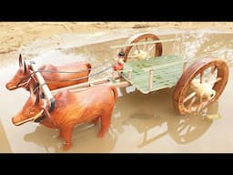 DIY Making Cow Bullock Cart From Bamboo - Creative Woodworking Projects