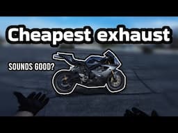 CHEAPEST exhaust on my new 600