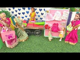 Barbie Doll All Day Routine In Indian Village/Radha Ki Kahani Part -492/Barbie Doll Bedtime Story||