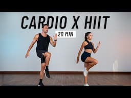 20 Min Fat Burning Cardio HIIT Workout at Home (No Equipment, No Repeats)