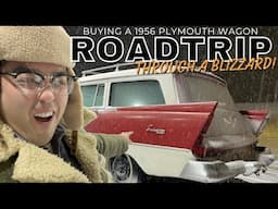 Buying a 1956 Plymouth Wagon. Roadtrip through a Blizzard! Obsolete Automotive Adventures. OH WV USA