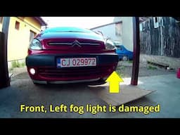 How to Replace the Front Fog light Bulb of Citroen Xsara Picasso? (12V H1 55W)