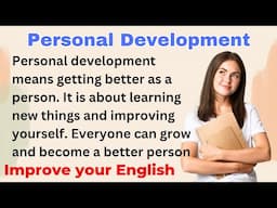 Personal Development | Improve your English | Everyday Speaking | Level 1 - Shadowing Method