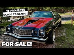 11 Classic Cars from the 60s & 70s – Project Rides Priced $1,000 to $5,000!