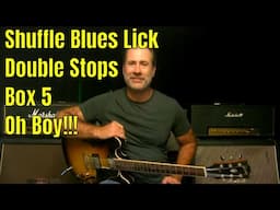 Blues Guitar Lesson - Shuffle Blues Lick With Double Stops In Box 5 Of The A Minor Pentatonic/Blues