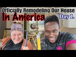 Officially! Remodeling Our House In America |Day 1. |Renovation | DIY |Flooring |The Bichanga Family