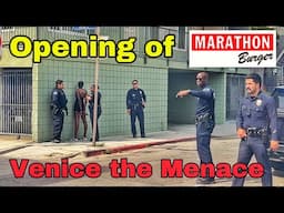 Nipsey Hussle's Marathon Burger opens in Venice //Police Action// Santa Monica Rave Party