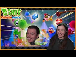 The Crafted Adventure Begins! Manito & Fiancée play Yoshi's Crafted World