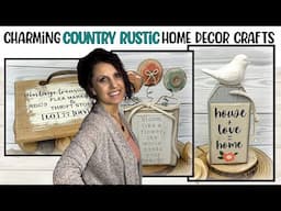Turning Vintage & Everyday Items Into Country Rustic Style Home Decor | DIY Home Decor Crafts