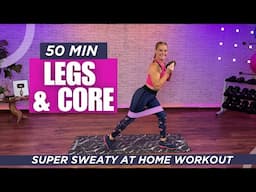 50-Minute Glutes, Legs & Abs Burn (Dumbbells & Bands Needed!)