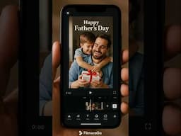 Father’s Day Surprise Video Made on Phone! 💙 #Filmora14 #VideoEditingTools #FilmoraCertifiedCreative