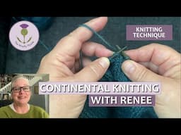 Knitting Technique: Continental Knitting Demo       #knittingtutorial #knitting #knittingtechniques