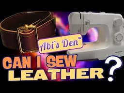 Sew dog collars leather and other heavy weight fabrics with Abi’s Den #allstars6