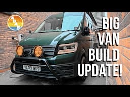 Crafter Camper Van Build Update - Auxbeam RAY-L Spot Light Install