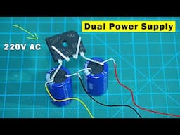 Make a dual power supply for Amplifier using simple parts
