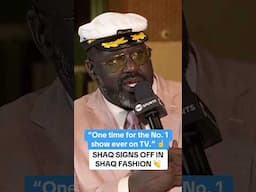 Shaq got the crowd hype one last time on TNT 🙌