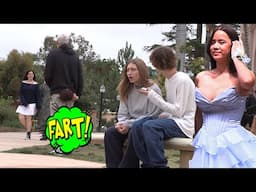 How Will Someone React If You Fart Next To Them? Funny Fart Prank