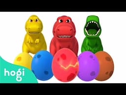 [BEST] Learn Colors with 🦖 Dinosaur Race and Surprise Eggs 🥚｜1+1｜Colors for Kids｜Hogi Colors