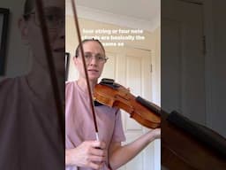 2 steps = 4 note chords #violinlesson #chordstutorial