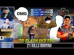 Rocky and Aura Crazy React on TG Flash | TG Flash 1v3 Clutch TSG | 21 Kills Booyah in Endless Series