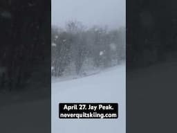 IT DUMPED TODAY AT JAY PEAK! Check neverquitskiing.com for today’s report! #skiing #skitheeast