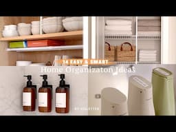 SUB) 정리 초보도 성공! 14가지 정리팁/ 집이 깔끔해지는 14가지 정리 아이디어/ 14 Home Organization Ideas You Must Try!