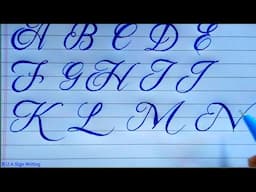 Calligraphy Letters atoz Capital | Calligraphy for begineers