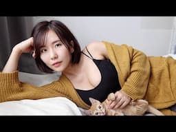 脳がとろける？おやすみトーク🥱【ASMR】Japanese Whispering 雑談 囁き 子猫と添い寝 あくびが止まらない オールなんてするもんじゃない 酔った時の奇行 梅雨到来