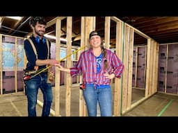 First Bedroom Framed- We Underestimated This!  | Basement Renovation Ep. 3