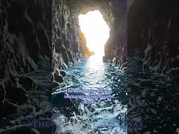 Mermaid's Sea Cave Beneath Dunluce Castle 🏞🏰 #castle #history #cave