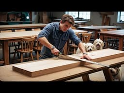 The Carpenter Worked Hard For Nearly A Month To Create A Series Of Wooden Furniture For His Family