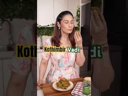 Full of protein kothimbir vadi.. बारिश में अदरक वाली चाय के साथ enjoy करें