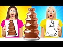 जो ड्रॉ यह बेहतर पुरस्कार ले चुनौती | खाने योग्य लड़ाई Multi DO Food Challenge