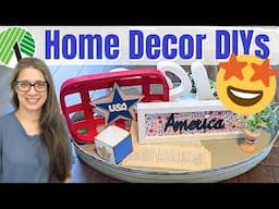 🇺🇸 High End Patriotic DIYS on a Dollar Tree Budget | Rustic Home Decor