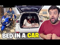 Making Bed In A Car For A Long Drive 😂 | Babay Ki New Dream Heavy Bike 😍