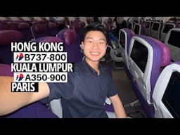 MALAYSIA AIRLINES to PARIS onboard A350 ECONOMY CLASS 🇲🇾✈️🇫🇷